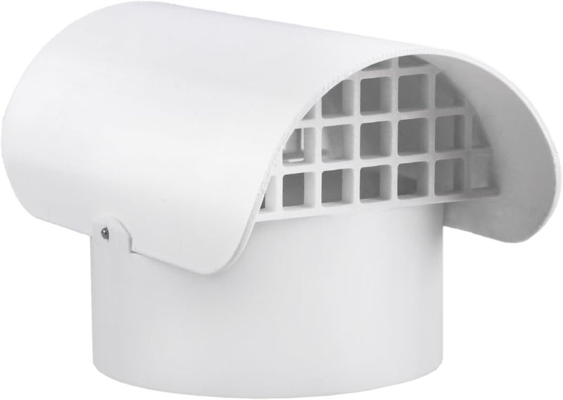 Holdly 3 Inch Vent Cap for Schedule 40 Pipes, Radon Fan Pipe Cover/Roof Vent Pipe Cover, Prevents Rain, Snow, Animals, Leaves, Pine Cones (3 inch Radon Vent Cover, Exhaust Vent Cap) - Image 1